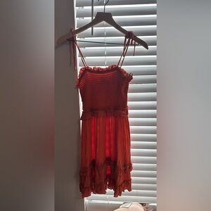 Rodeo dress burnt orange